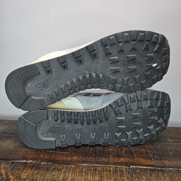 New Balance 574 Mens Size 12 D Running Shoes U574SPB Gray Blue White - Picture 9 of 11